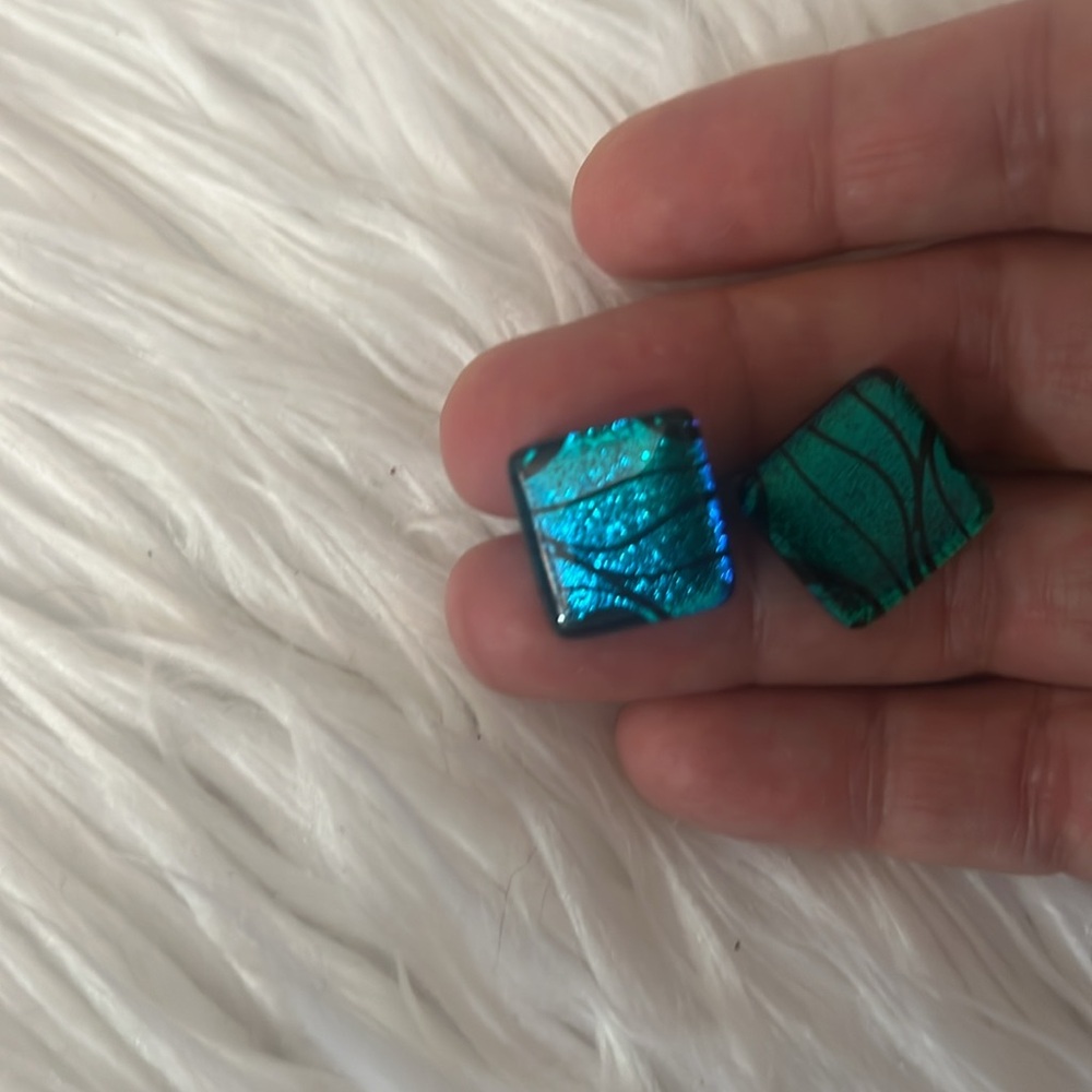 Blue Textured Cufflinks - Picture 2 of 5